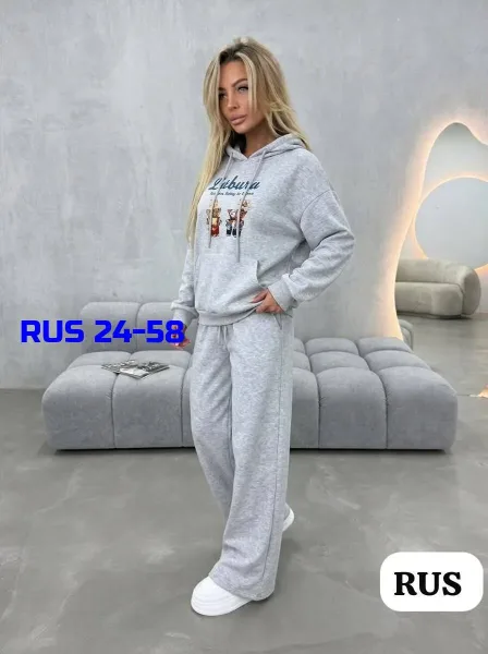 Спортивный костюм-двойка из ткани Двух Нитка — фото 3