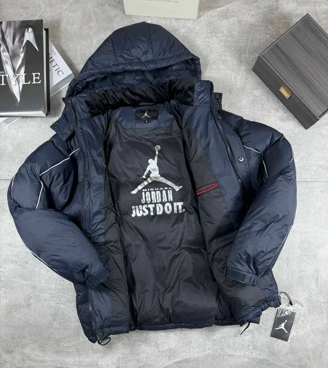 Куртка зимняя от Supreme Jordan — фото 7