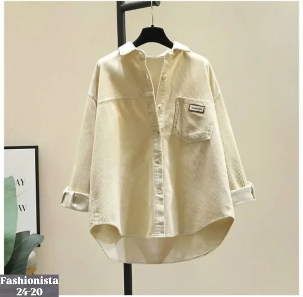 Рубашка из микро вельвета — фото 6