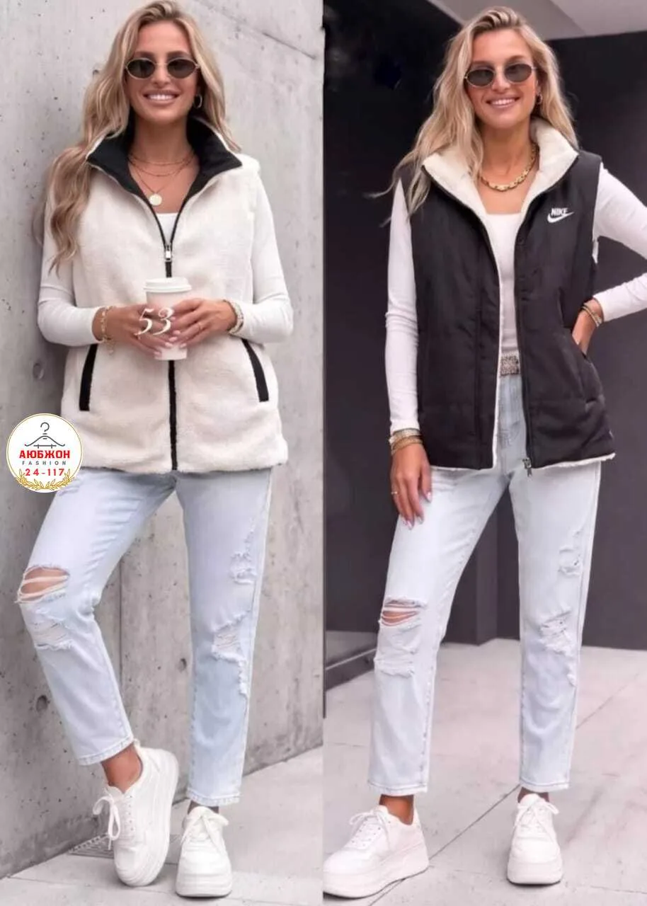 Двухсторонняя жилетка из холлофайбера — фото 5
