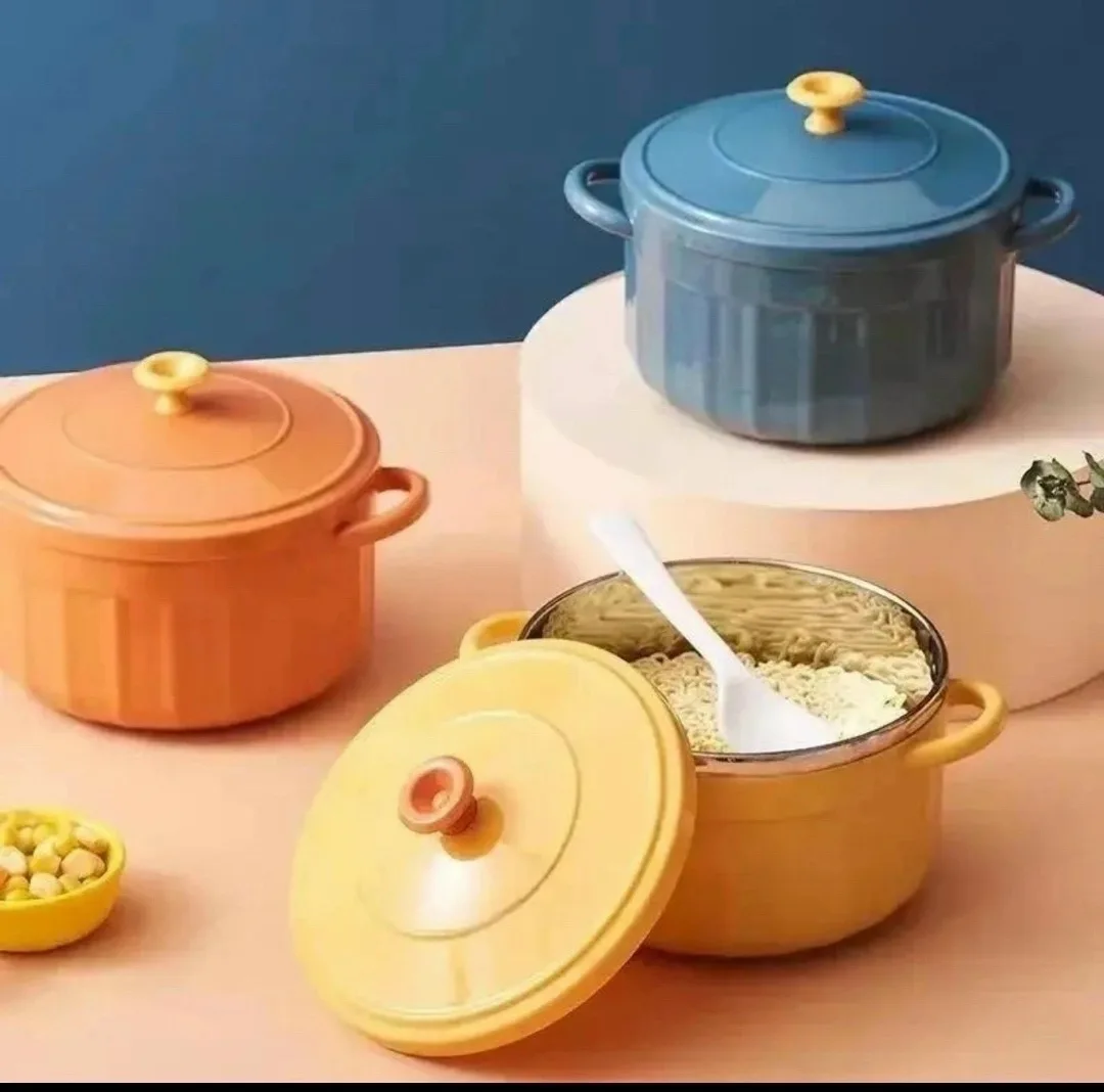 Миска для лапши с крышкой и двумя ручками Синий — фото 1