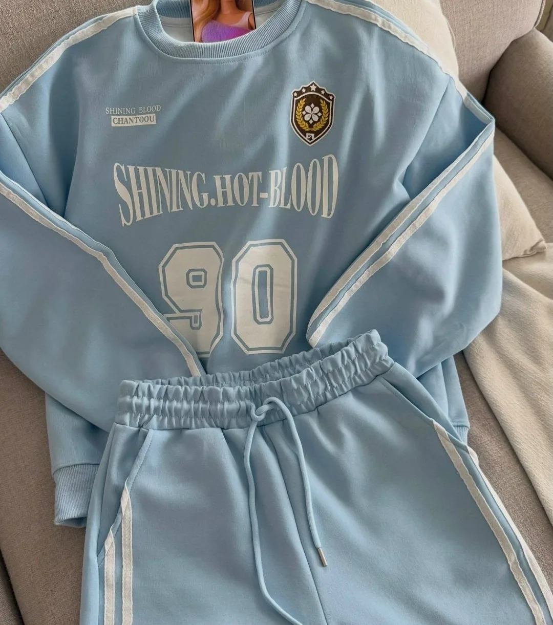 Костюм-двойка Oversize Sport Красный — фото 9