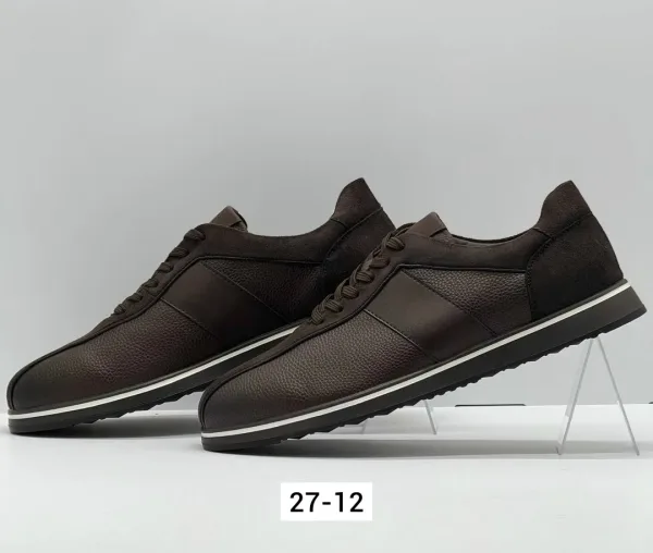 Мужские кеды из натуральной кожи — фото 3