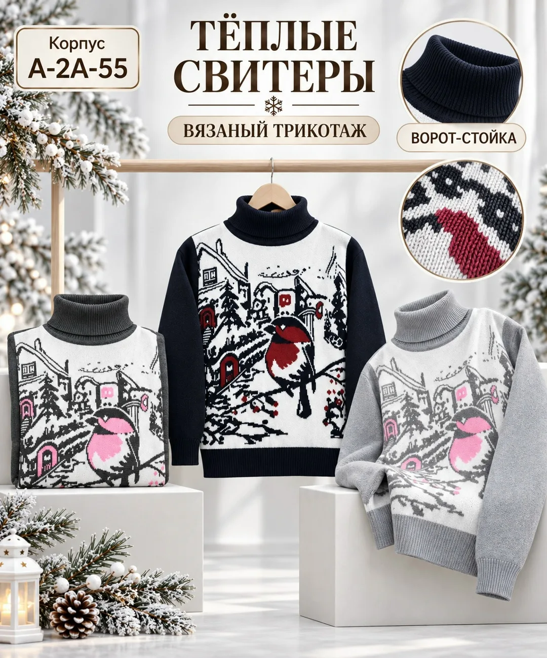 Свитер из шерсти — фото 4