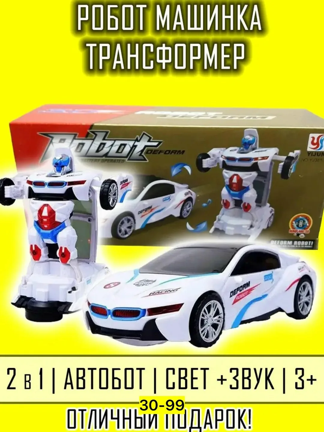 Игрушка Музыкальный робот машина БМВ — фото 5