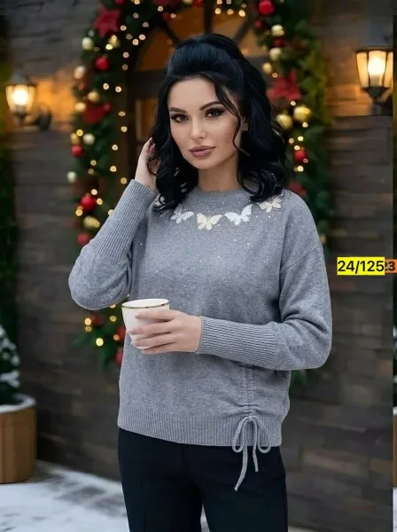 Женская кофточка из натурального кашемира — фото 7