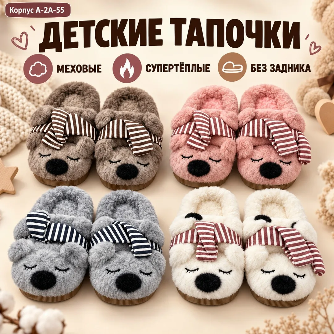 Тапки флисовые — фото 1