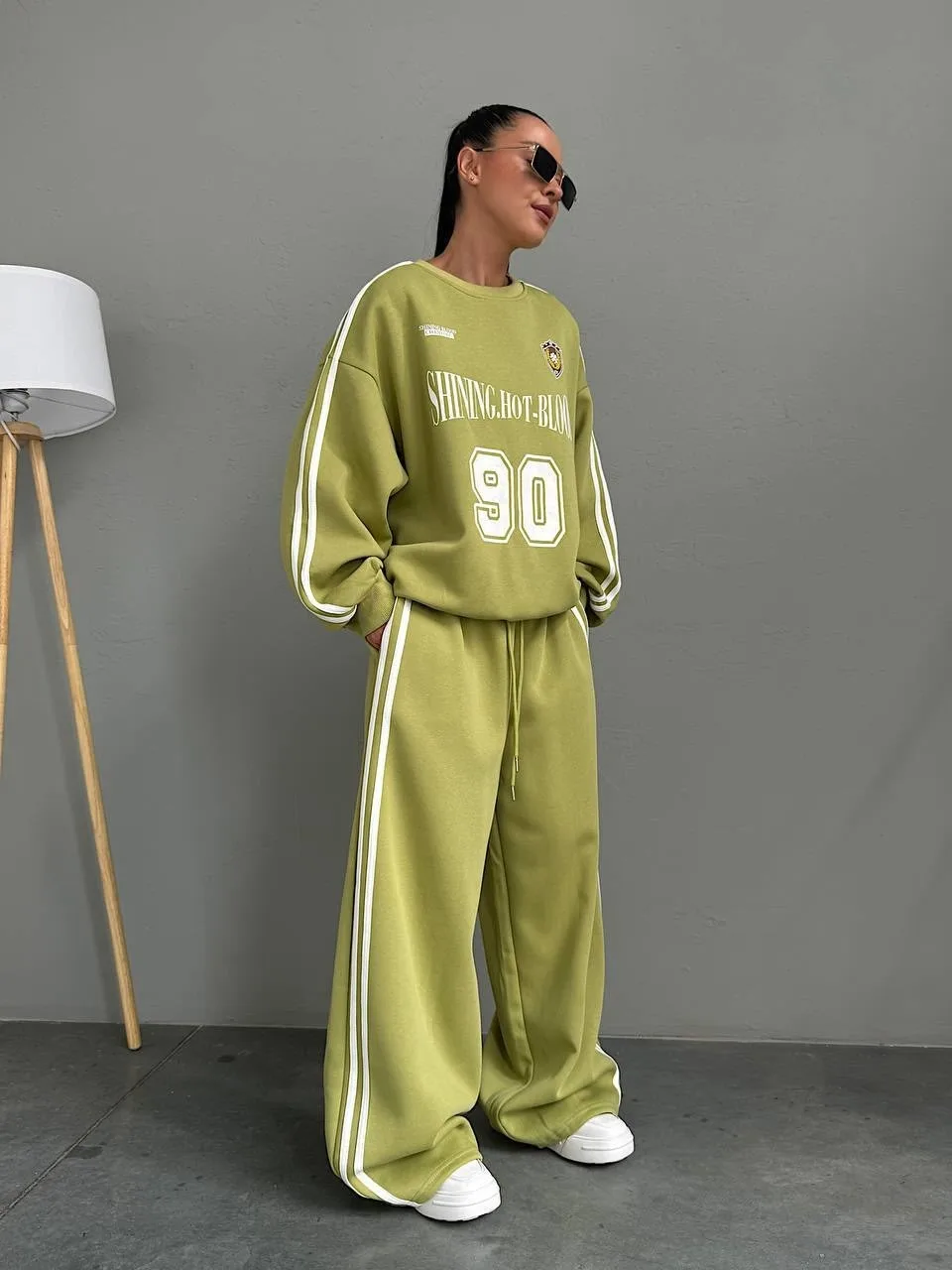 Костюм-двойка Oversize Sport Красный — фото 3