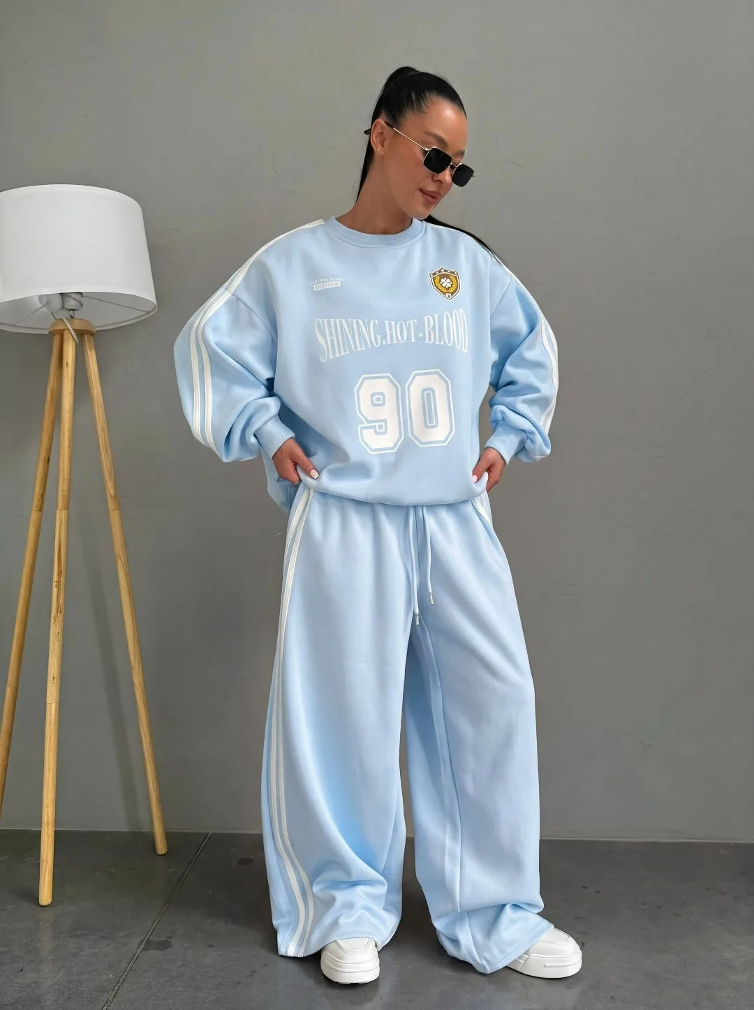 Костюм-двойка Oversize Sport Красный — фото 5