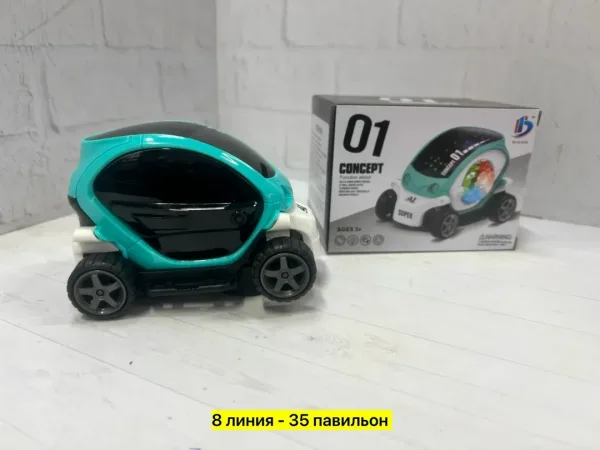Игрушечная 3Д-машинка из пластика с функцией света — фото 1