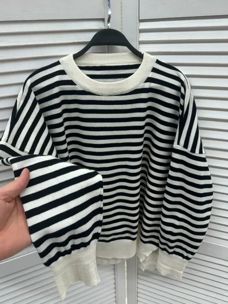 Свитер в полоску Разноцветный — фото 14