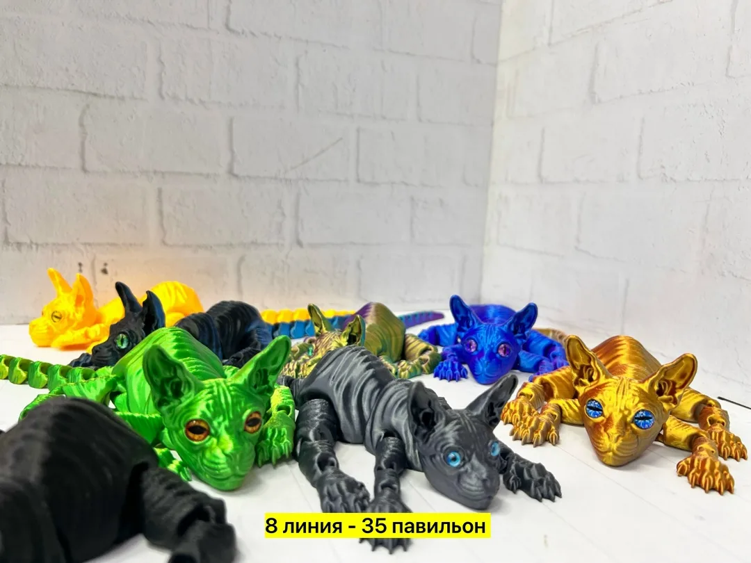 Игрушка 3D кошка свинкс — фото 6