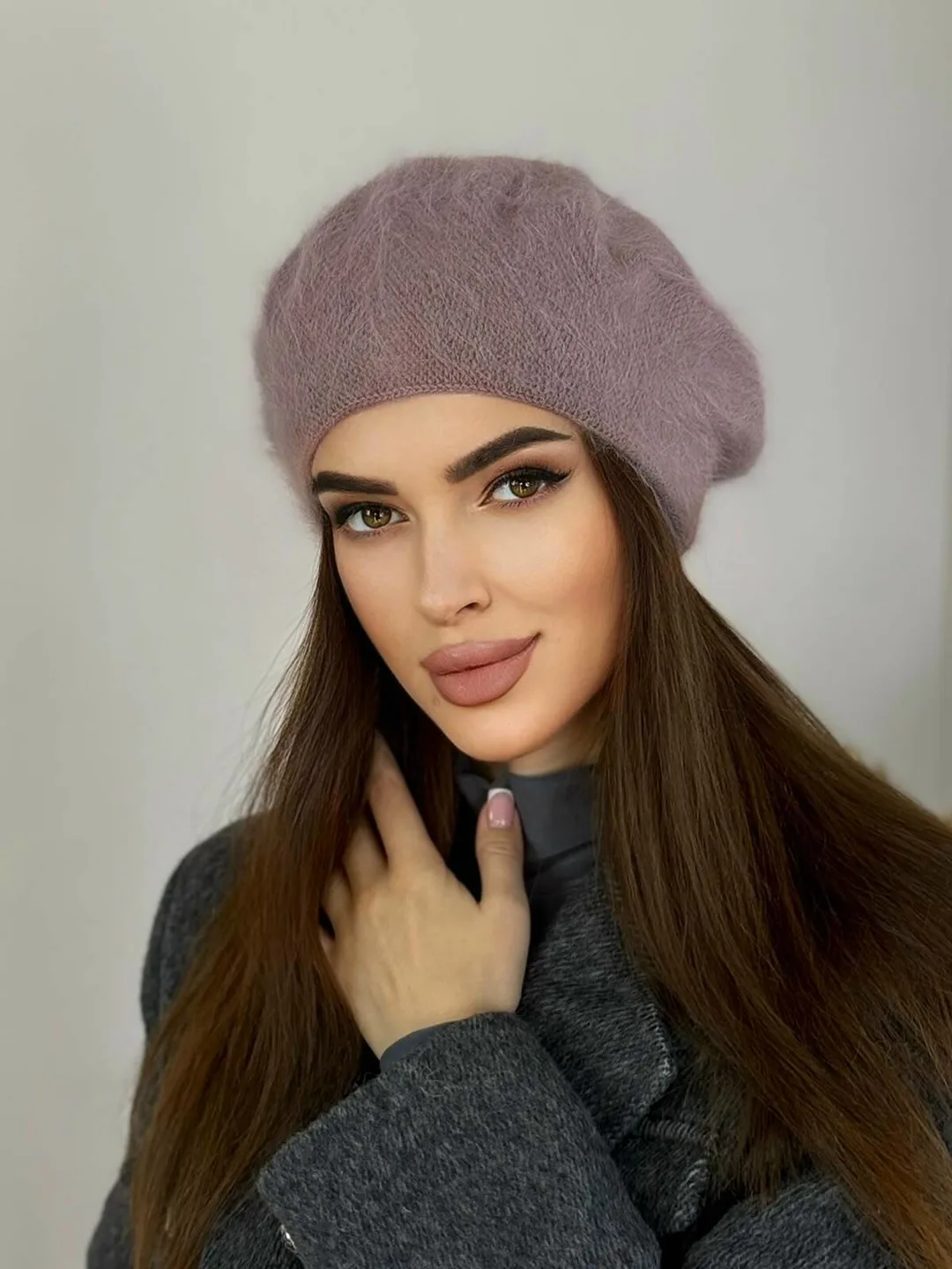 Женская шапки Ангора береты 2027 — фото 2