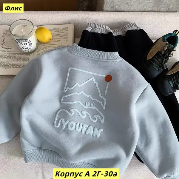Кофта из флиса и хлопка — фото 18
