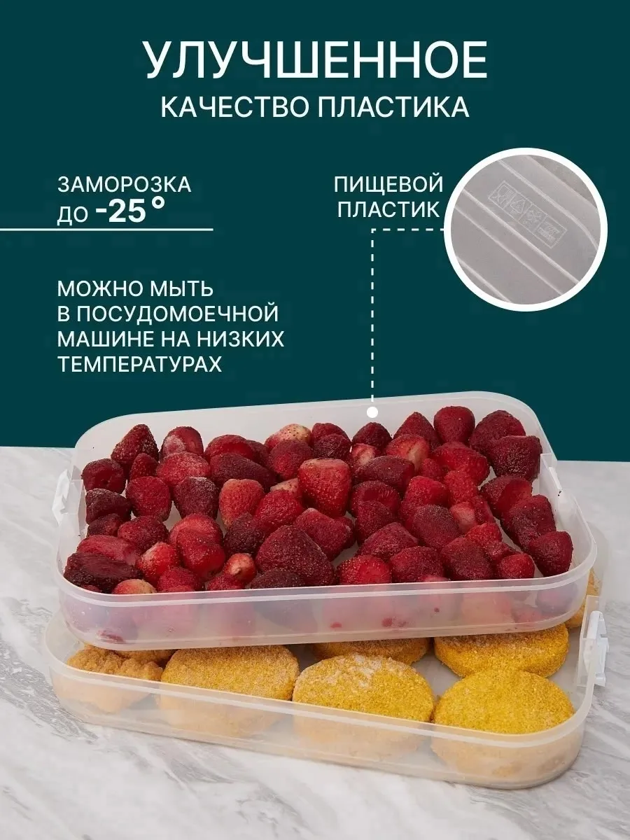 Контейнер для хранения с таймером (3 секции) Зелёный — фото 5