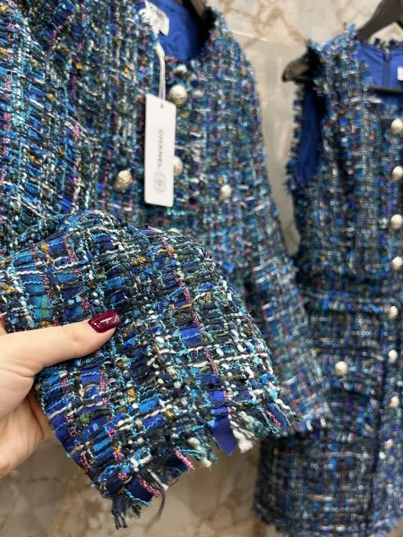 Набор из жакета и платья из высококачественного материала — фото 3