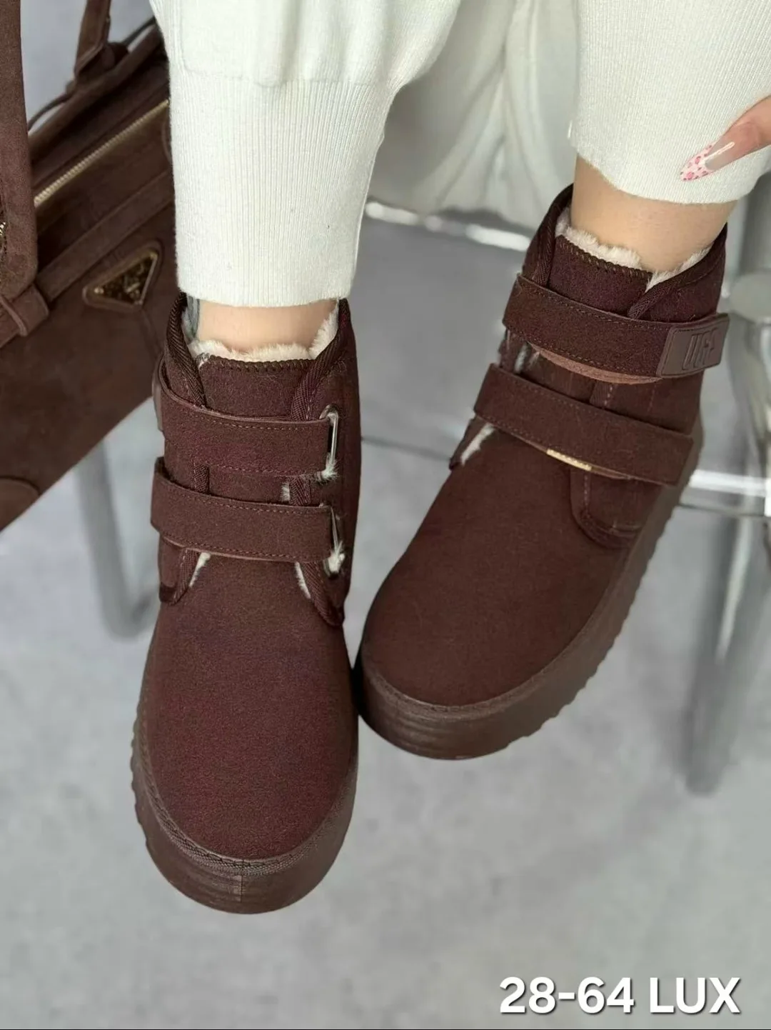 Угги женские UGG ПЛАТФОРМЕ НА ЗИМУ, сетка — фото 2