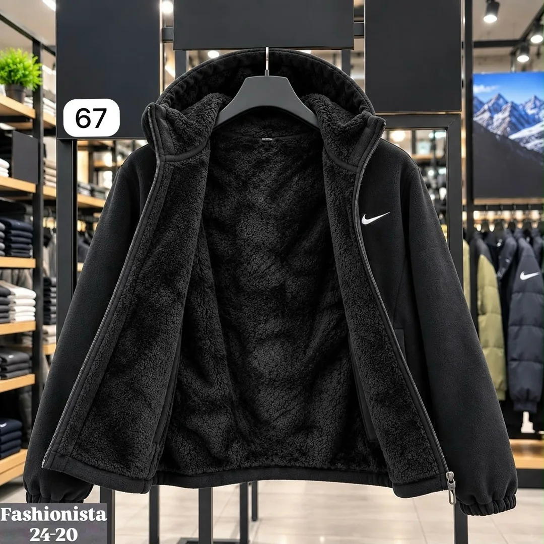 Флисовая куртка Nike с меховой подкладкой — фото 5