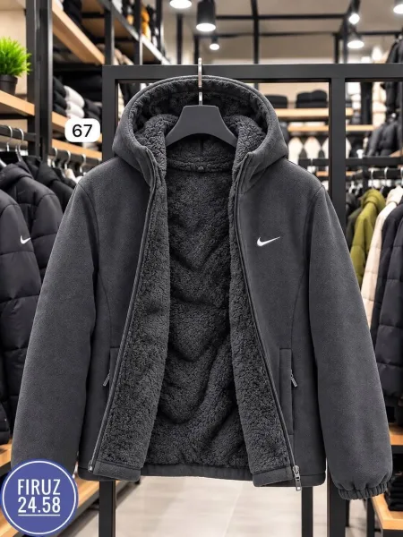 Флисовая куртка Nike с меховой подкладкой — фото 4