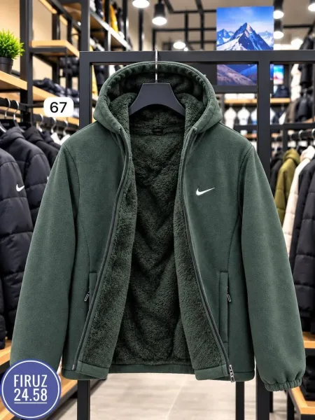 Флисовая куртка Nike с меховой подкладкой — фото 8