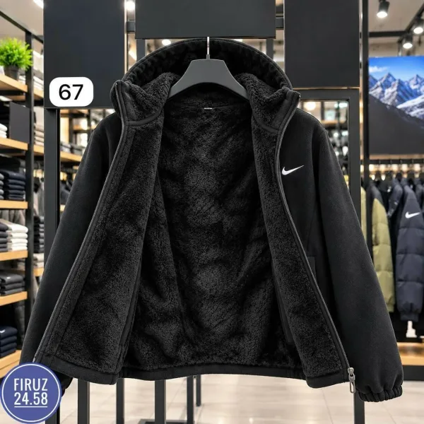 Флисовая куртка Nike с меховой подкладкой — фото 10