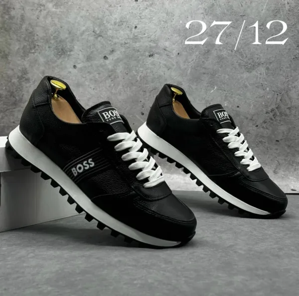 Мужские кеды из натуральной кожи — фото 10