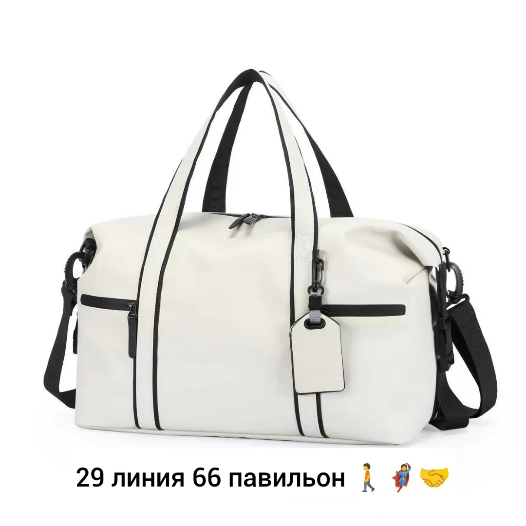 Спортивная сумка из эко-кожи и материала Оксфорд — фото 8