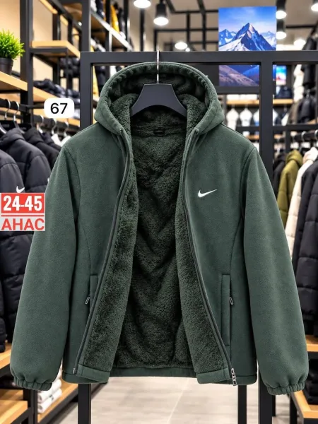 Флисовая куртка Nike с меховой подкладкой — фото 6