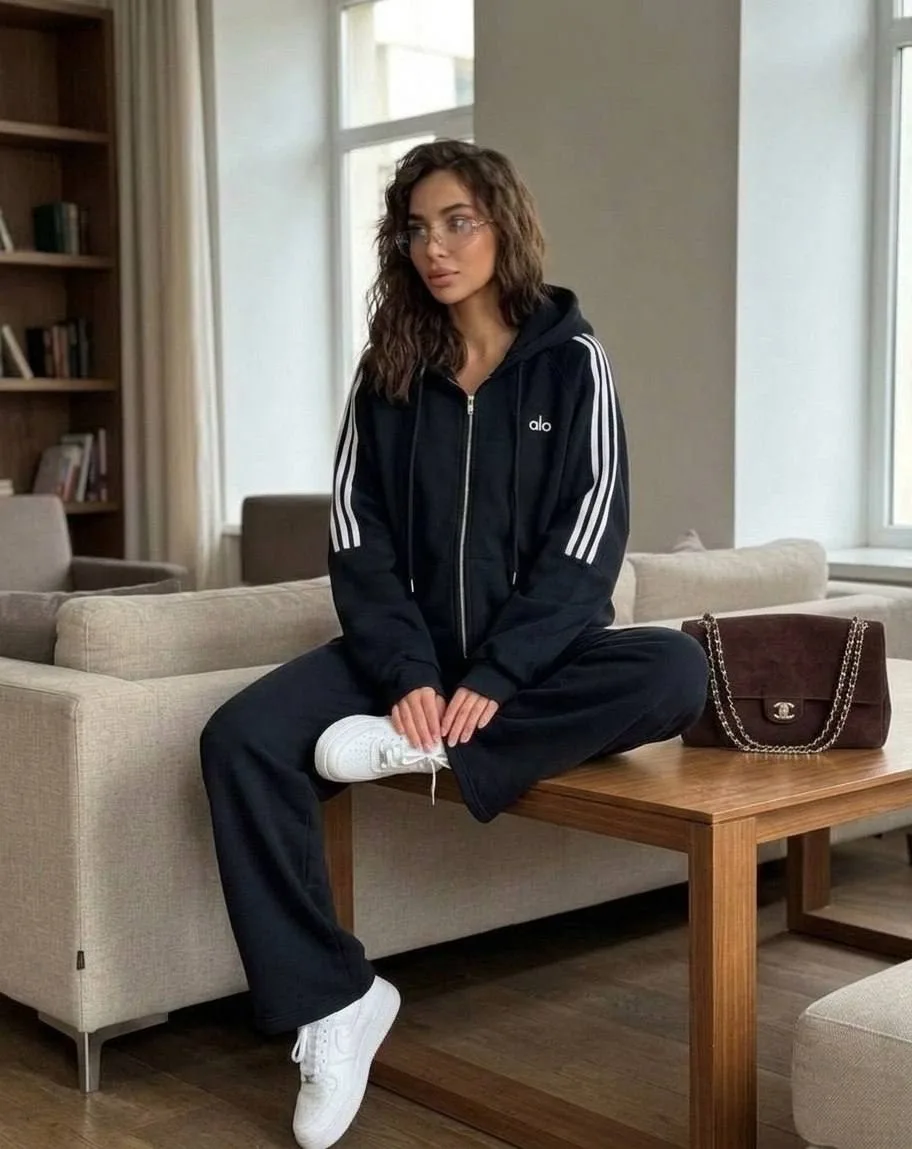 Новый костюм Adidas с начесом и часами — фото 8