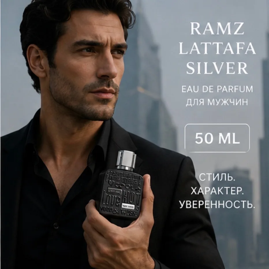 Ramz Lattafa Silver яркий восточно-гурман- ский аромат для мужчин — фото 5