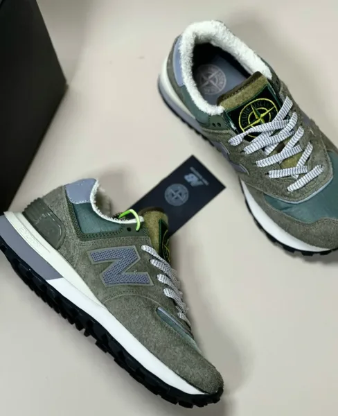 Кроссовки New Balance 574 Stone Island — фото 1