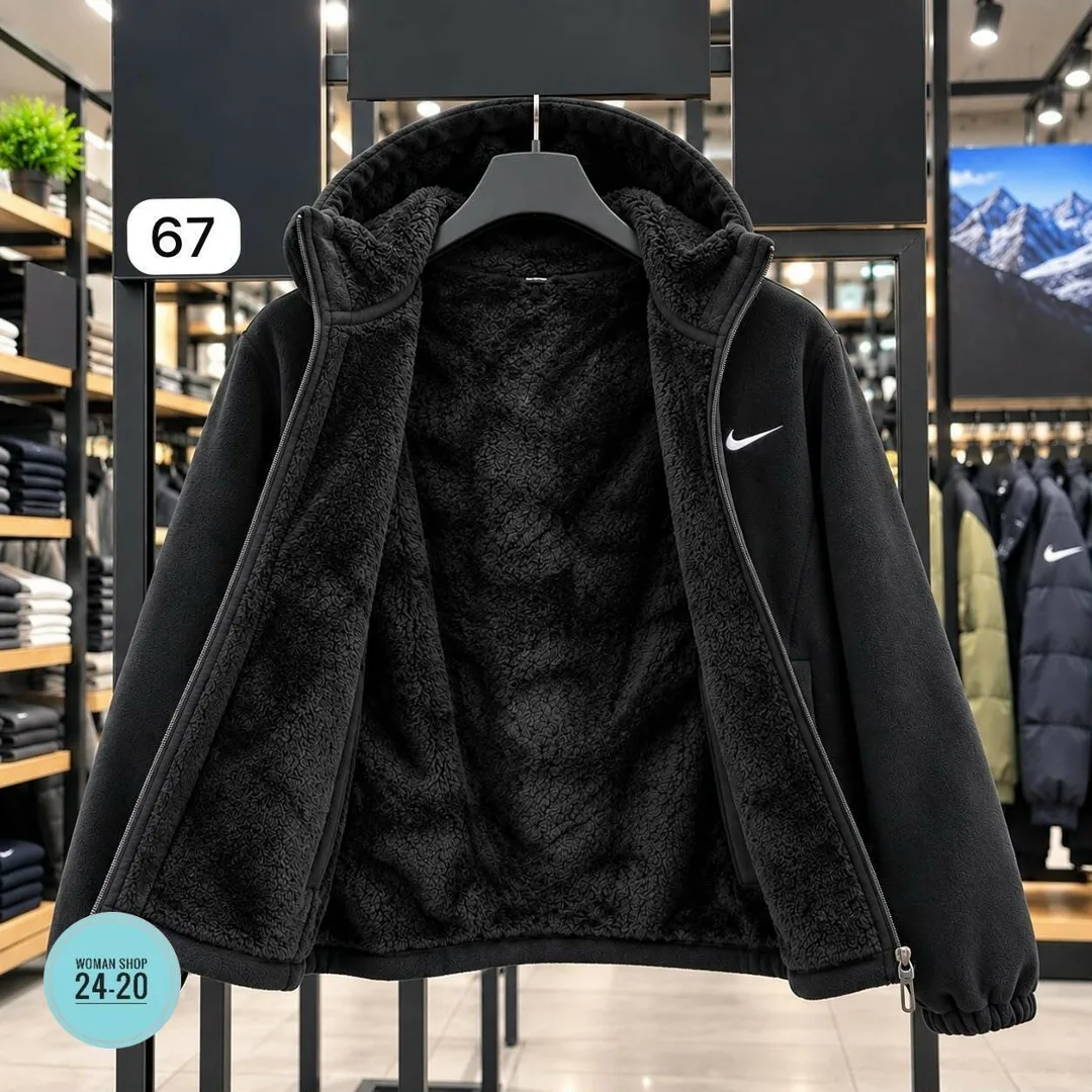Флисовая куртка Nike с меховой подкладкой — фото 5
