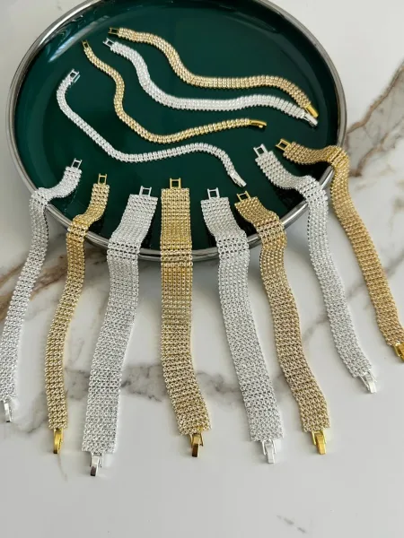 Браслет дорожка с камнями Получили в повторе — фото 2