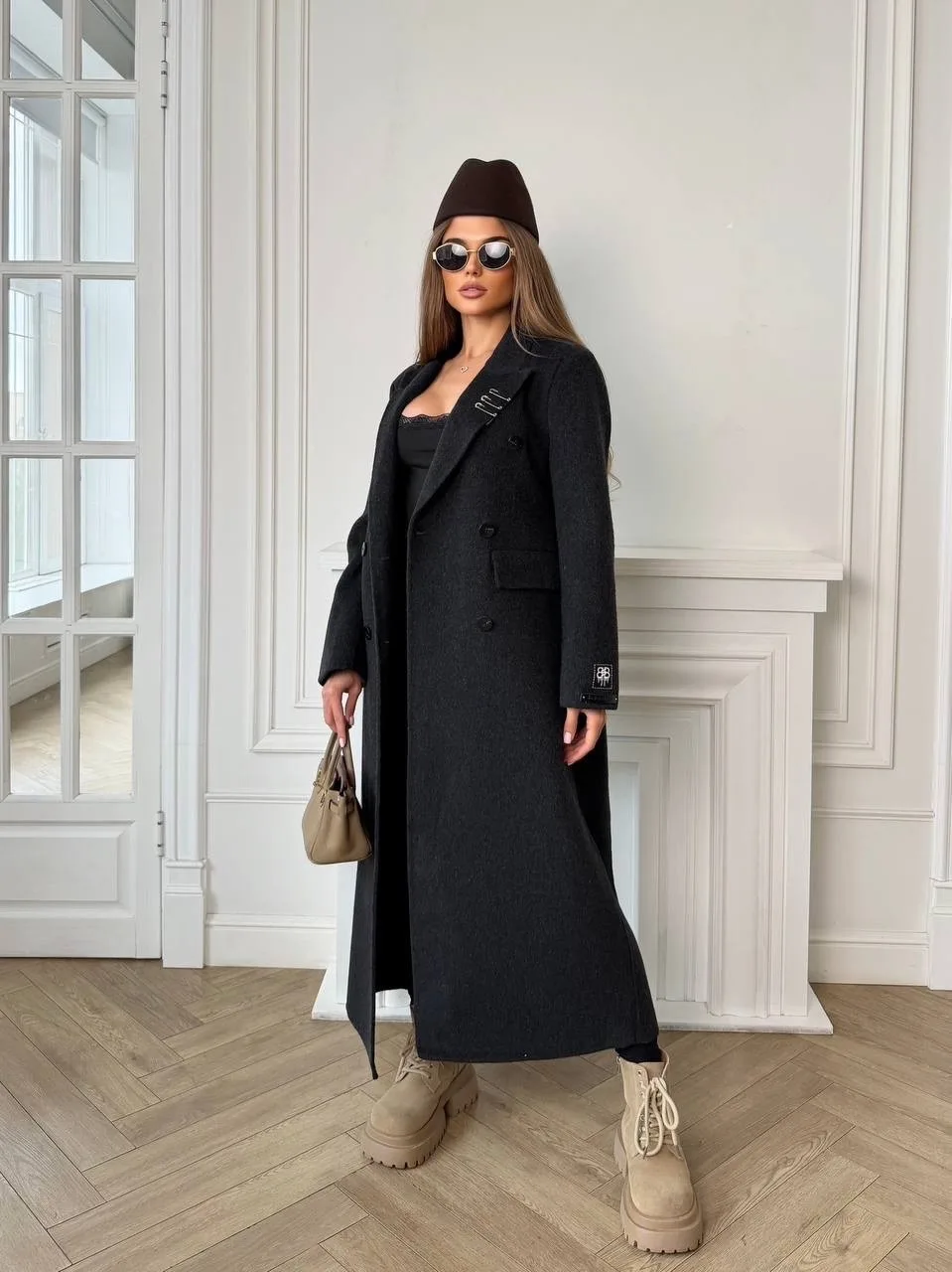 Пальто Balenciaga из кашемира и шерсти Чёрный — фото 2
