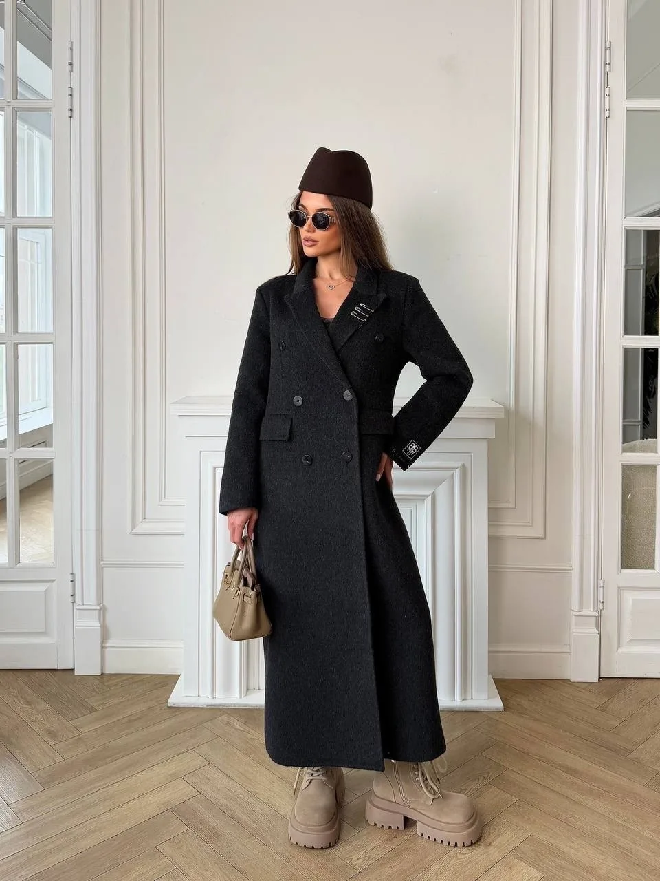 Пальто Balenciaga из кашемира и шерсти Чёрный — фото 3
