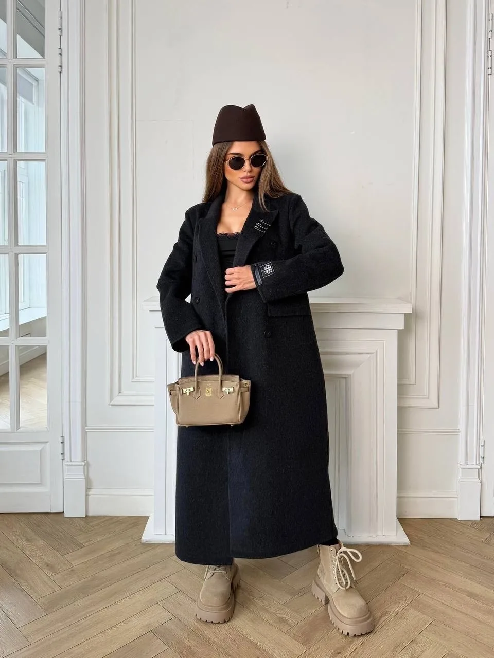Пальто Balenciaga из кашемира и шерсти Чёрный — фото 4