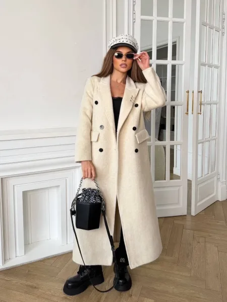 Пальто Balenciaga из кашемира и шерсти Чёрный — фото 5