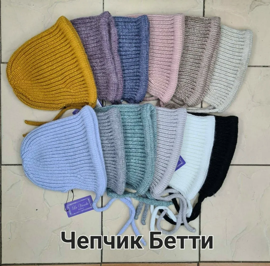 Чепчик из смеси ангоры и акрила — фото 2