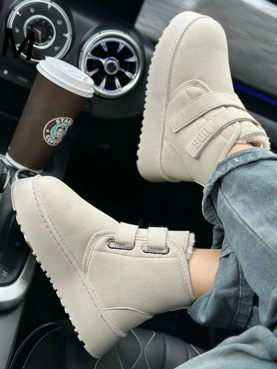 Платформенные ботинки UGG на зиму — фото 5