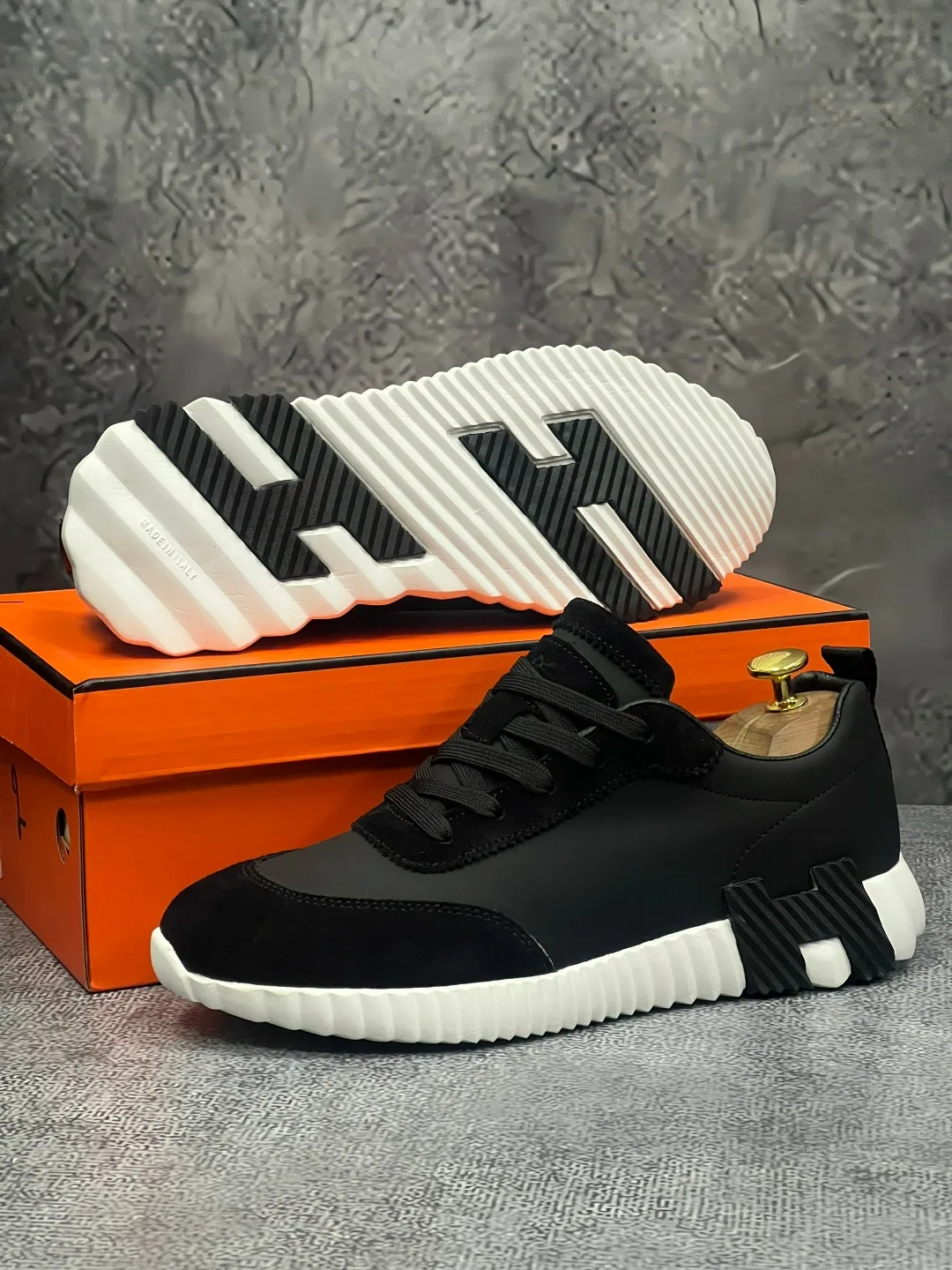 Мужские кроссовки Hermes — фото 5