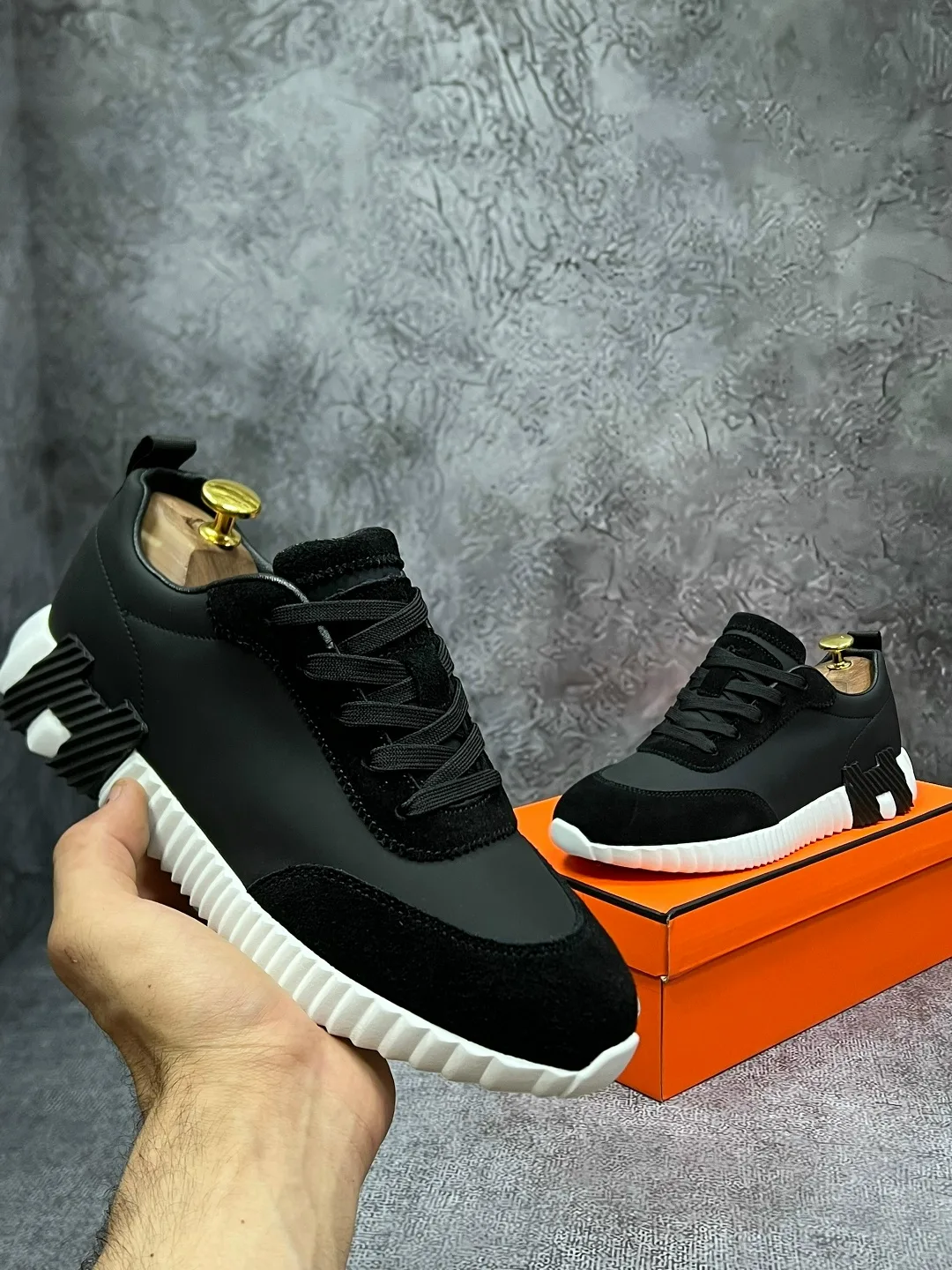 Мужские кроссовки Hermes — фото 6