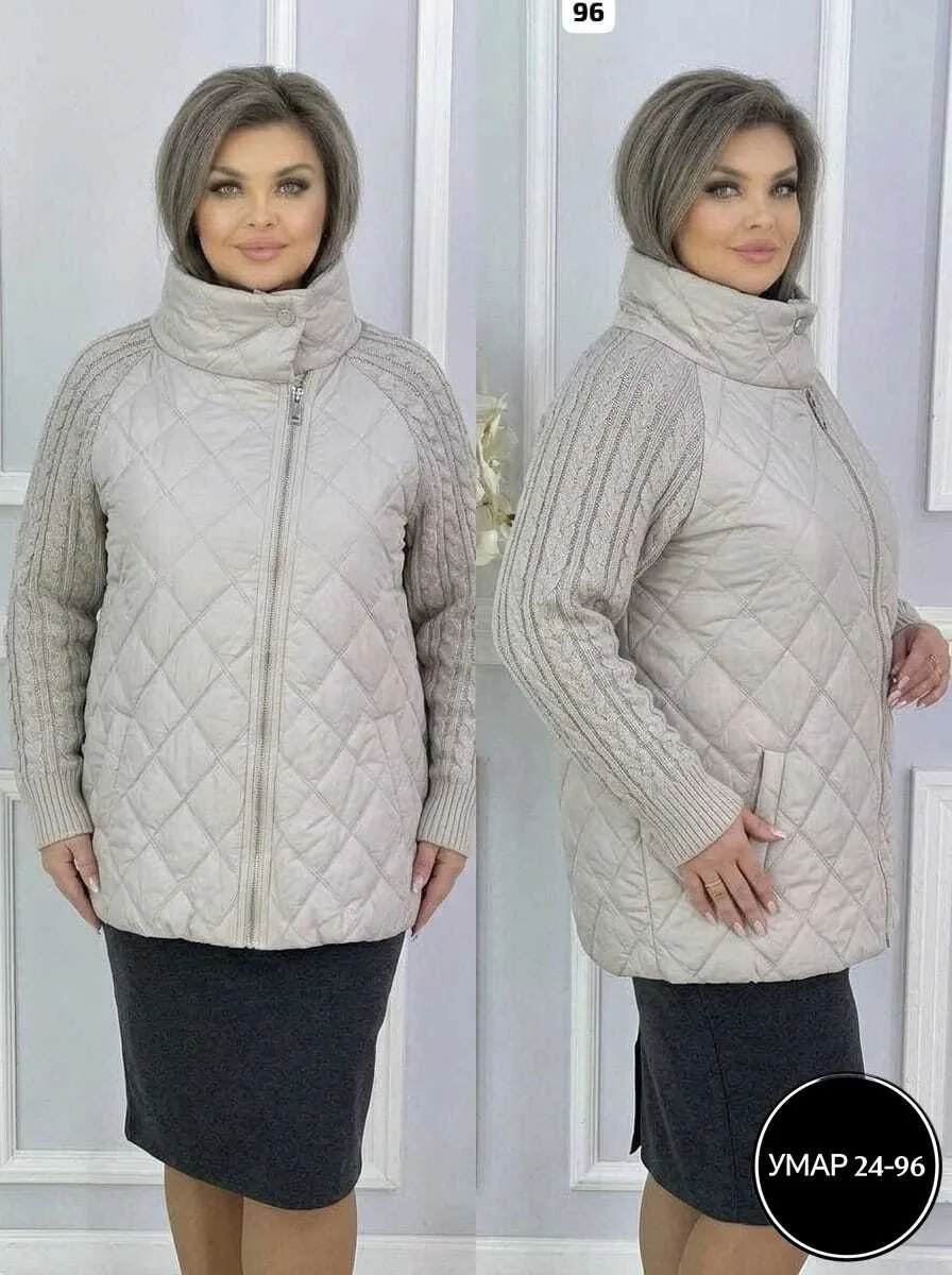Куртка с идеальным качеством синтепон вязка — фото 1