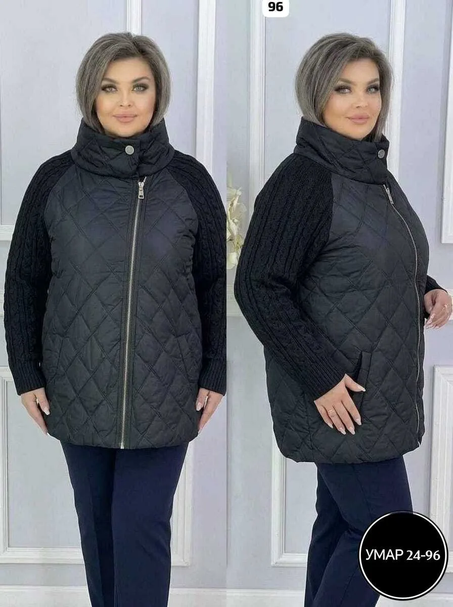 Куртка с идеальным качеством синтепон вязка — фото 2