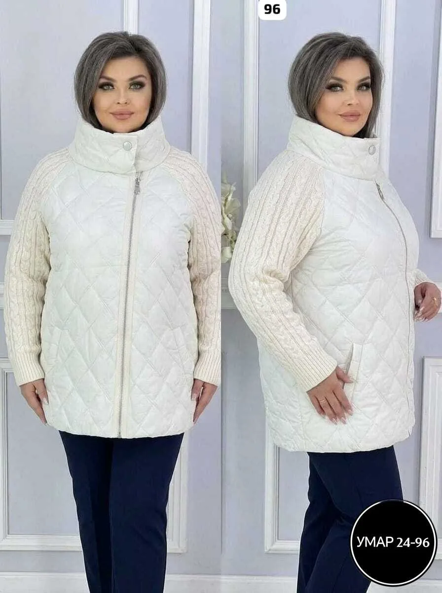 Куртка с идеальным качеством синтепон вязка — фото 4