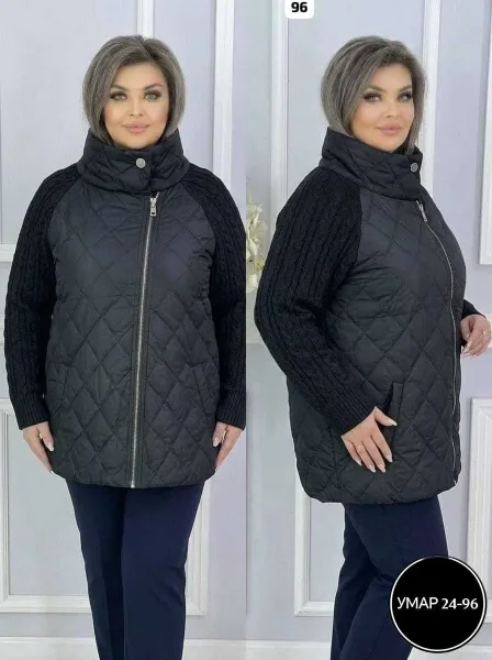 Куртка с идеальным качеством синтепон вязка — фото 13