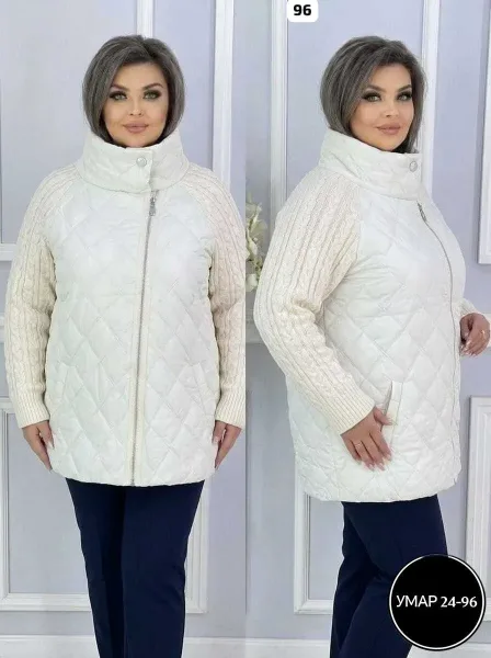 Куртка с идеальным качеством синтепон вязка — фото 15
