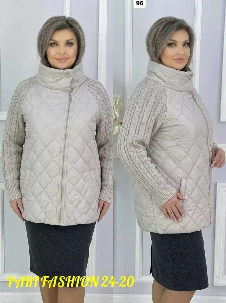 Куртка с идеальным качеством синтепон вязка — фото 3