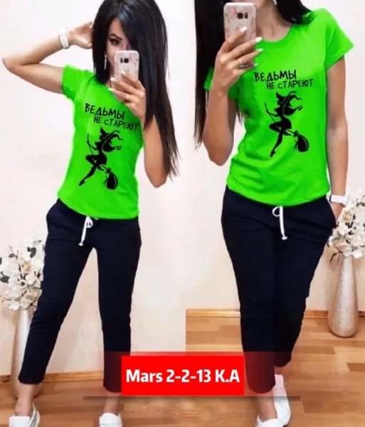 Костюм двойка из натурального хлопка — фото 14