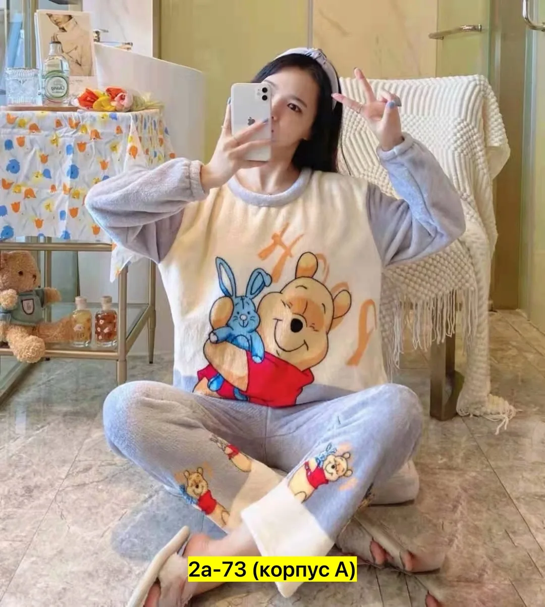Пижама женская из флиса — фото 4