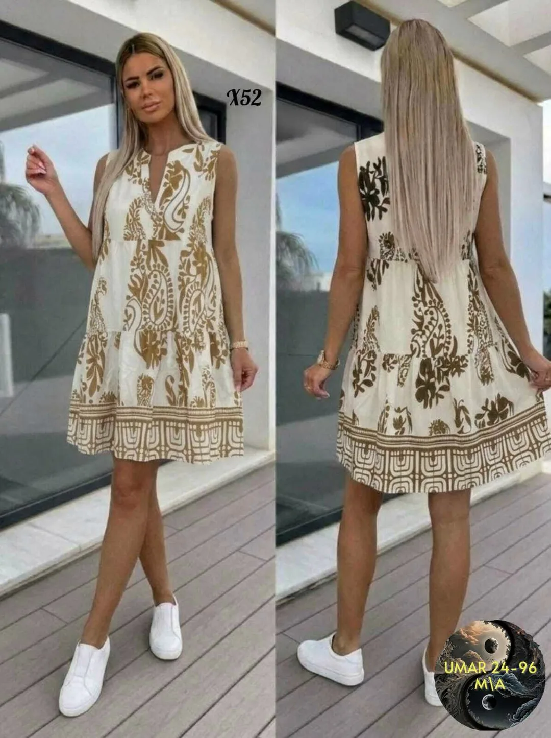 Итальянское платье из хлопка и льна — фото 2